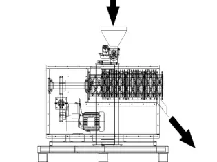  Sludge Pellet Dryer Hot Air Heating System